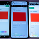 A photo comparing the three phones